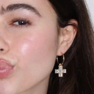 Frasier Sterling Venezia Crystal Hoops